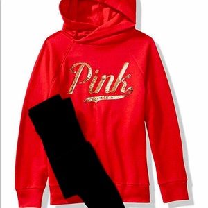 PINK VICTORIA SECRET BLING SET